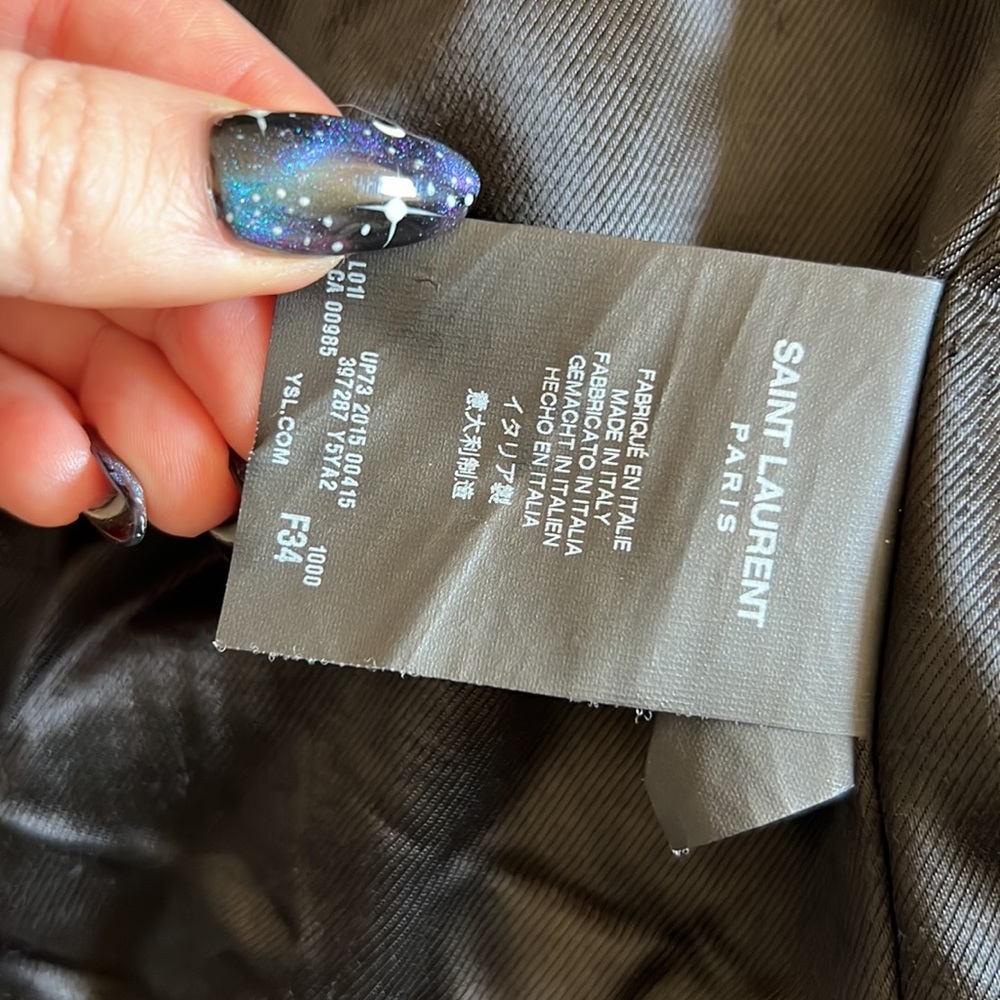 Saint Laurent Leather Jacket - Picture 10 of 16